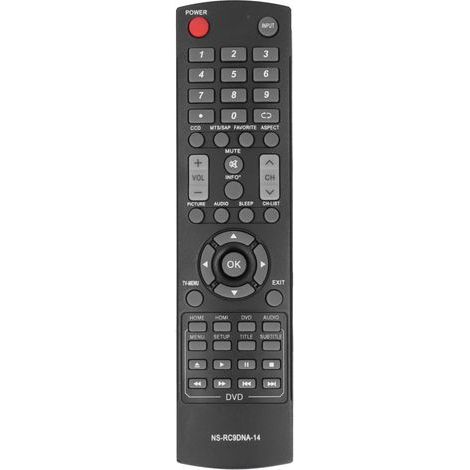 Ersatzfernbedienung nsrc9dna14 für INSIGNIA LCD-Fernseher ns20ed310na15, Schwarz (1/5)