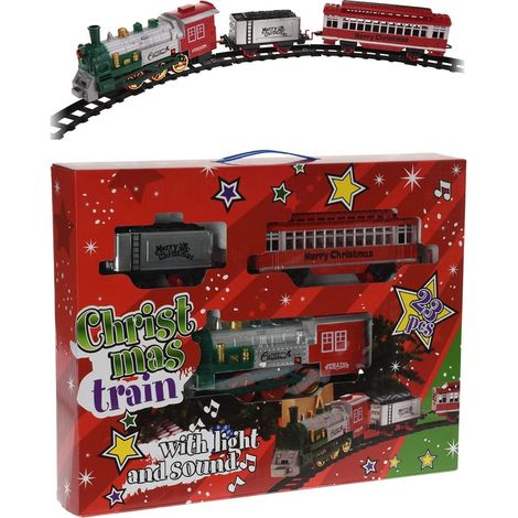 Train de Noël avec lumières et sons. LES BASES