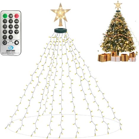 Guirlande Lumineuse de Sapin de Noël – Guirlande LED Sapin de Noel avec Étoile de Sommet (1/5)