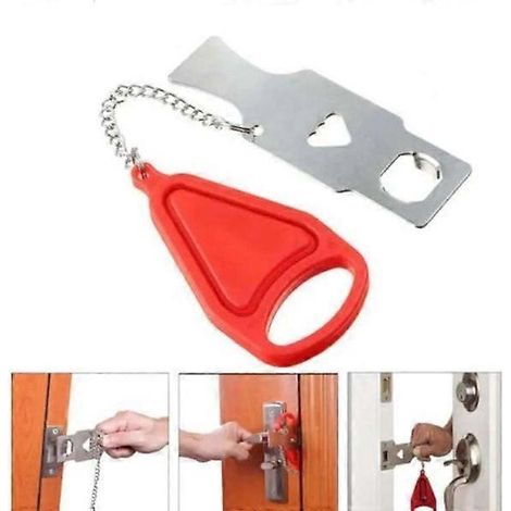 Verrou de porte portable - Sécurité renforcée Multicolore