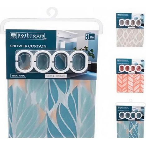 BATH SOLUTIONS cortina baño 180x180 cm peva surtida , Cortina de baño 180 x 180 cm de PEVA en diseños surtidos, una opción práctica y funcional para proteger el espacio del baño fr