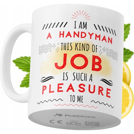 Lustige Kaffeetasse mit witzigem Textdesign – ideal für Heimwerker, Geburtstage, Namenstage und Feiertage. Hochwertige Tasse für besondere Anlässe, ob zu Hause, im Büro oder bei der Arbeit. Farbe: Wei