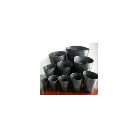 100 pièces de 10 cm (diamètre) Pots de Fleurs en Plastique Souple, Pots de graines, Pots de pépinière, Pots de Fleurs et de Plantes H708 (1/4)