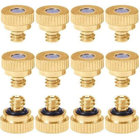 20PCS Buse de Brumisation en Laiton Buse Brumisateur Arrosage 0.4mm Srrosage Sprinkler pour Irrigation de Jardin Système de Ref (1/5)