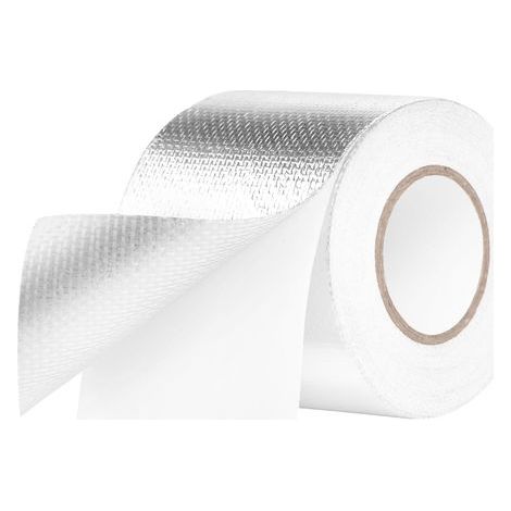 Ruban Adhésif Aluminium, 50mm x 50m Bande d'étanchéité Étanche Feuille, ruban d'aluminium de réparation, Ruban adhesif haute temperature pour la réparation, l'isolation, l'étanchéité (1/5)