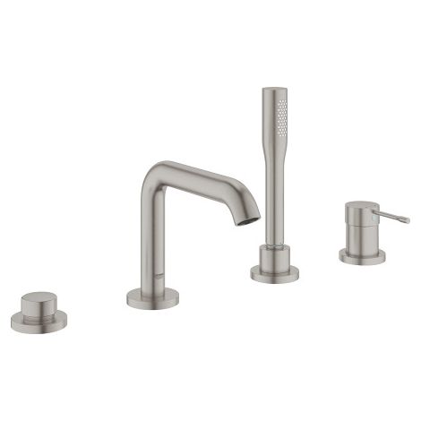 Grohe Essence - Wannenrandarmatur, 4-Loch Montage, SuperSteel 19578DC1