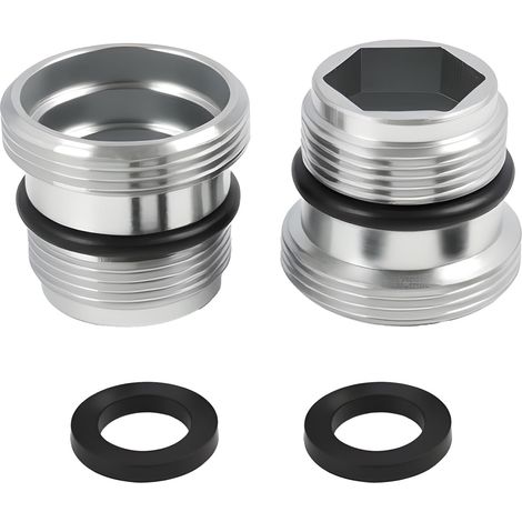 Adaptateur Robinet Cuisine M18 Vers M22, Connecteur Métal En Laiton Chromé Avec Joint Torique, Compatible Avec Aérateurs, Filtre Eau, Osmoseur, Tuyau Arrosage Robinet Cuisine (1/5)
