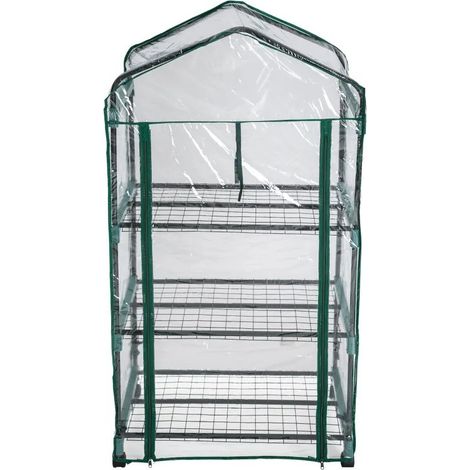 Serre de Jardin Balcon en Bàche Souple 69 x 49 x 133 cm. Fabriquée en polyéthylène (1/5)