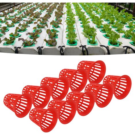 Panier de Plantation pour Hydroponie  10 Pièces  Bac en Plastique Réutilisable  5.5x5x3 cm (1/5)