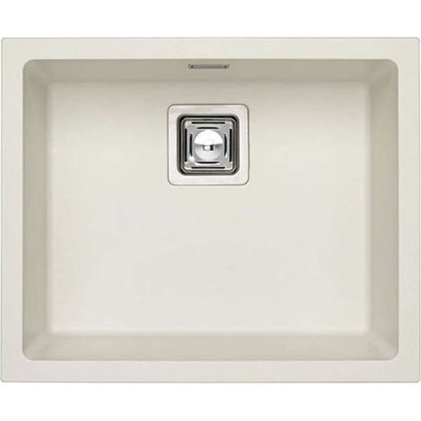Alveus Quadrix granital - Fregadero de granito 56x46 cm, con control de desagüe, arctic 1128394