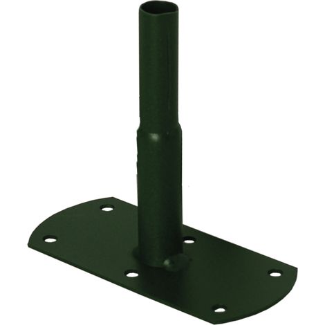 Pack 4 pieds tube rond20 à visser vert sapin13x6x12 cm (1/2)