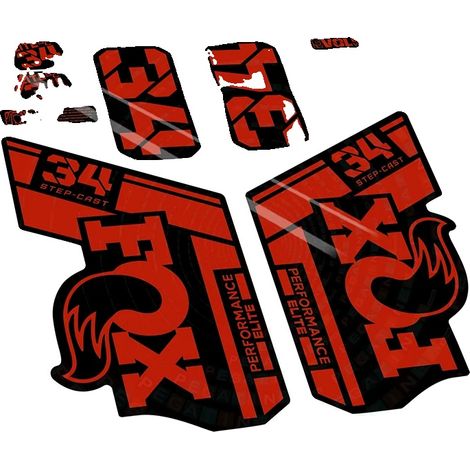 Pegatinas de vinilo con opciones personalizables, color rojo 032 (1/2)
