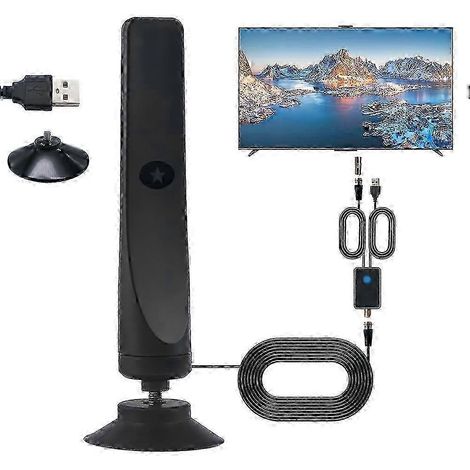 Festberg Hitenna HD-TV-Antenne: über 100 Kanäle, 80 km Reichweite, einfache Installation mit 3 m Kabel, Wave Max 0626 Edition (1/5)