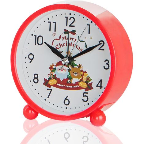 Reveil Enfant Noël,Reveil Enfant Educatif,Réveil à Piles,Cadeaux de Noël pour Enfants,Aidez Votre Enfants à Apprendre Quand se Réveiller (1/5)