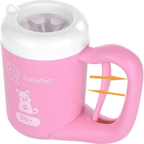 Nettoyeur de pattes pour chiens et chats, gobelet, nettoyeur de pattes boueuses, lave-pattes semi-automatique et portable. (1/5)