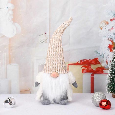 Décoration de Noël Gnomes Suédois en Peluche Gnome Tomte Père Noël Elfe Nain Cadeau (1/4)