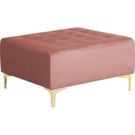 Ottoman ABERDEEN Velvet Pink