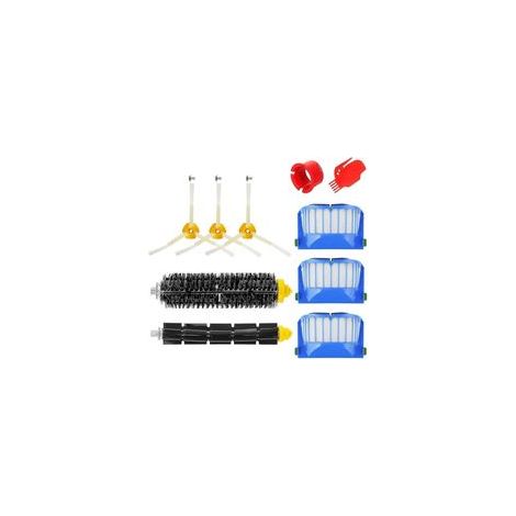 Kit brosse pour Roomba série 600 - Kit de 10 pièces accessoires (Brosses Latérale, filtres, brosse de Cerda et etc..) pour aspirateur robot. (1/5)