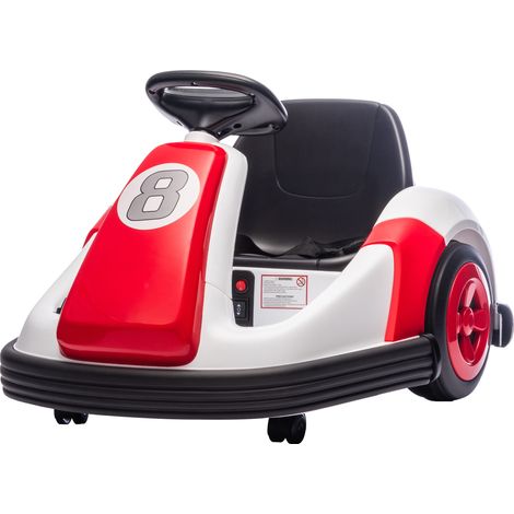 Voiture tamponneuse enfants 6V électrique double moteur rotation 360° musique son (1/5)