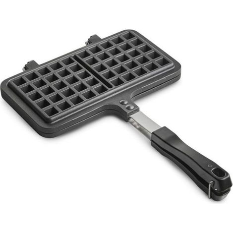 Gaufrier double antiadhésif - Unbrand - Aluminium moulé sous pression - Revêtement antiadhésif - Poignée bakélite (1/5)