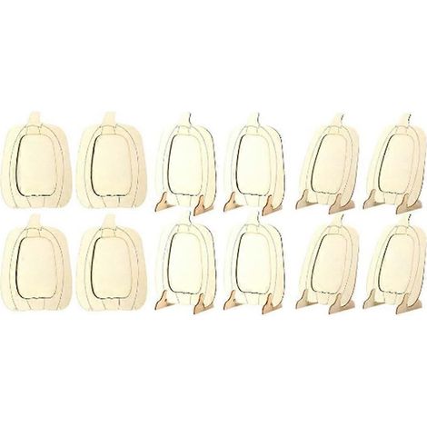 Lot de 12 cadres photo citrouille en bois pour loisirs créatifs d'automne et décorations automnales. Idéal pour Thanksgiving et autres activités manuelles. (1/5)