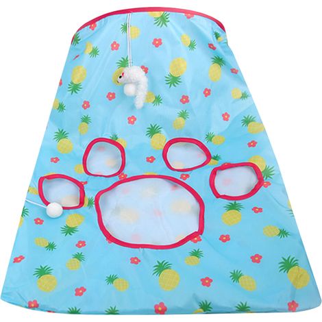 Sac tunnel pour chat, jouet tunnel pliable pour chat, sac plié, jouet interactif pour chat, jouet pour animal de compagnie (1/4)