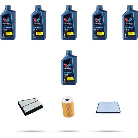 Kit tagliando 3 FILTRI e 6L OLIO compatibile con Hyundai Equus 3.8 GDi 246kw dal 2009 (1/5)