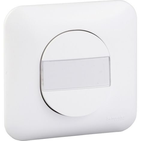 Ovalis - poussoir à fermeture - porte-étiquette - 10A - à griffes - avec plaque (S265266) (1/2)