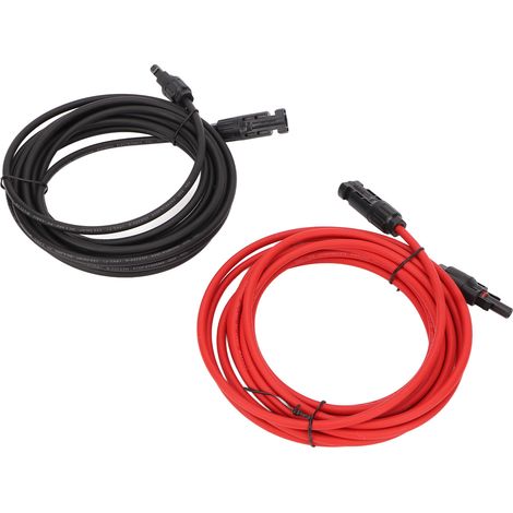 Câble Solaire 12AWG avec Connecteurs MC4, Extension pour Panneau Solaire 2m (1/5)