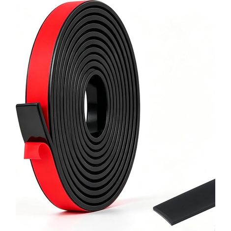 Bandes de Caoutchouc, (20mm x 3mm x 3m) Tapis en Néoprène, Bandes de Caoutchouc, pour Le Rembourrage et la Réduction des Vibrations (1/5)