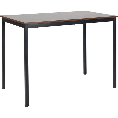 Mesa de comedor para 4 personas, 110 x 60 cm, tablero con efecto roble