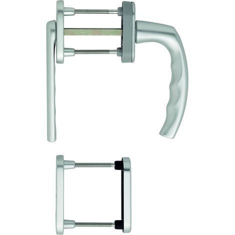 HOPPE® Fenstertürgriffgarnitur Atlanta 0990KH/66N/U26, Aluminium, 2398091