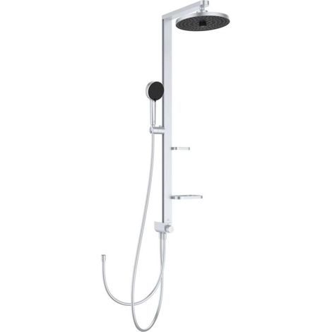 Ideal Standard BD585SI Duschsystem Alu+ o.Arm., m.2 Ablagen,
