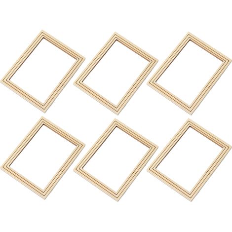 Lot de 10 cadres photo miniatures à monter soi-même, au design raffiné. (1/5)