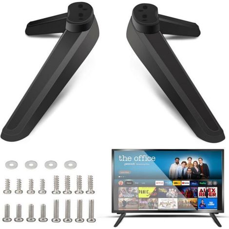 Pieds De Téléviseur - En Abs - Antidérapants - Pour Tv 32 À 55 Pouces - Lot De 2 (1/4)