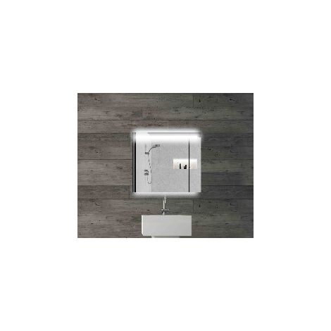 Alle Carrelage - Miroir rectangle, LED et rétroéclairage 70x80 cm - HORIZON (1/5)