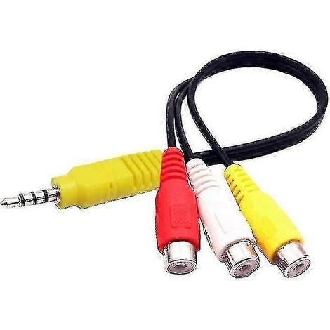 Video Av Component Adapter Cable Replacement For Tcl Tv, 3 Rca To 3.5mm fo (1/5)