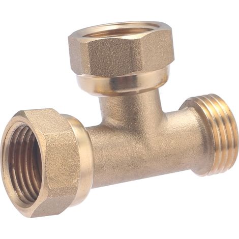 Raccordo a T con dado libero maschio doppio femmina MFF15x21 NOYON & THIEBAULT