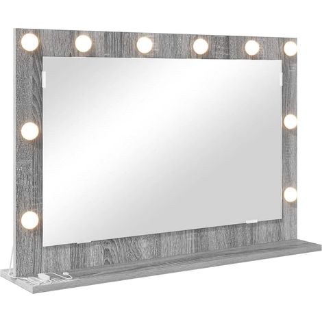 Maison Exclusive - Waschtischspiegel Sonoma-Grau 80 x 55 x 18 cm (1/5)