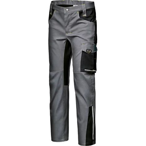 SIR SAFETY SYSTEM FUSION STRETCH Pantalon de travail multipoches gris ardoise noir Taille 54