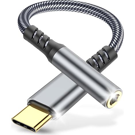 Adaptateur USBC vers Jack avec DAC Compatible Samsung, Xiaomi, iPad (1/5)