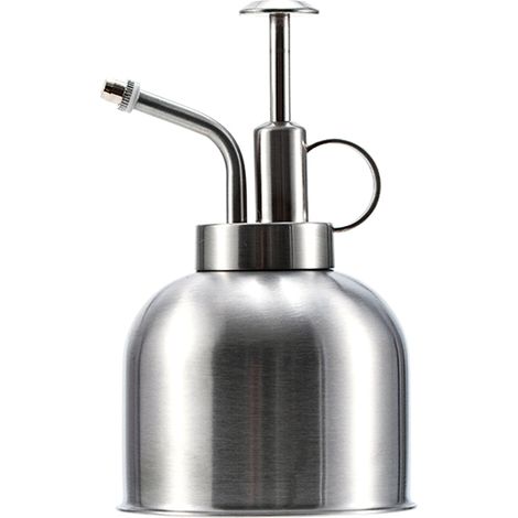 Pulvérisateur pour Plantes 300ML en Acier Inoxydable Bonsai Arrosoir Intérieur Appareil Maison Argent (1/5)
