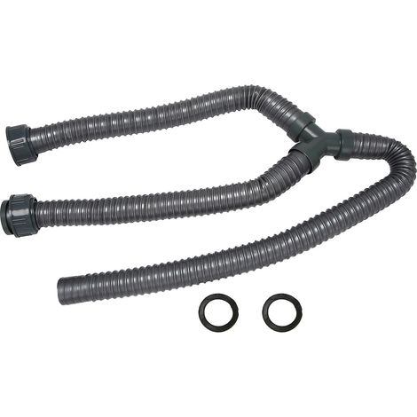 Tuyau d'évacuation en PVC en forme de Y de 1 mètre pour le raccordement des tuyaux de machine à laver-AquaForge (1/5)