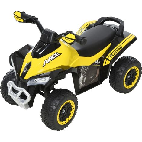 Kinder Rutschauto Tretauto mit Füßen rutschen Kinderauto Kinderfahrzeug für 18-36 Monate Licht Musik Kunststoff Stahl Gelb 67,5 x 38 x 44 cm (1/5)