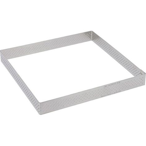 Cercle perforé carré 17,5cm Valrhona - De Buyer