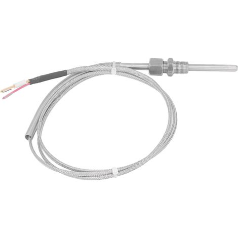 Thermoelement-Sonde Typ K, 1/8 NPT-Gewinde, Messbereich -100 bis 1250 °C, industrieller Temperatursensor mit freiliegender Spitze (1/5)