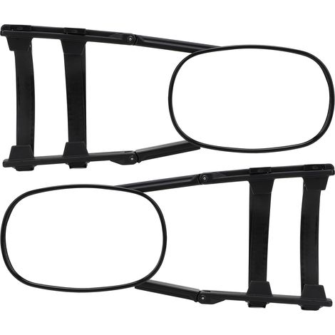 1 paire d'extensions de rétroviseurs pour remorquage, Clip sur les rétroviseurs, réglable à 360 degrés, pour remorque, voitures, camions, camping-car (1/5)