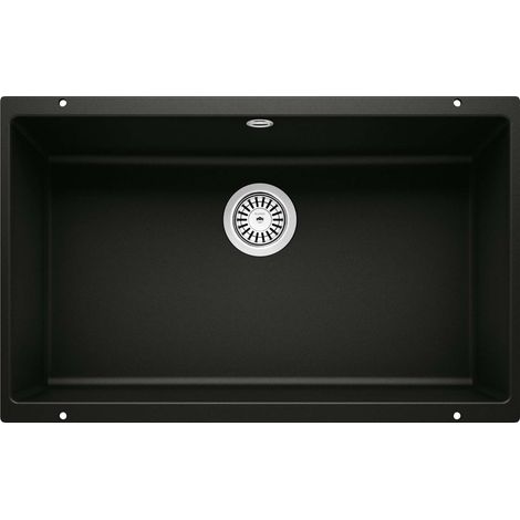 Blanco Rotan 700 - Lavello in silgranit, 73x46 cm, nero 526099