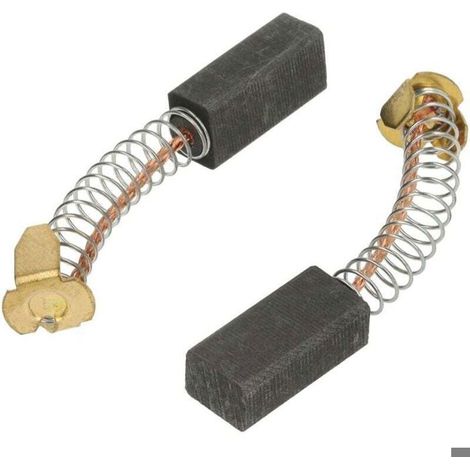 2 balais de charbon, charbon moteur 6 mm x 8 mm x 18 mm pour outils électriques par exemple Hitachi, Makita, Milwaukee, Panasonic, Ryobi, (1/5)