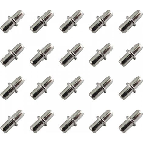 Lot de 20 Support Etagere 5 mm-Supports d'étagère-Taquets pour étagères-Support de planche-pour Meubles, Armoires,5 x 15mm (1/5)